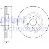 Delphi BG2843 Remschijf
