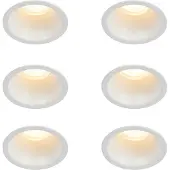 QAZQA Set van 6 inbouwspots wit GU10 35mm IP44 - Dept