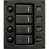 Talamex Switchpanel Curved Design 4 Switches Wit