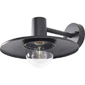 Beliani BARALIA - Tuin wandlamp - Matzwart - Metaal