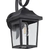 Beliani TANGON - Tuin wandlamp - Matzwart - Metaal