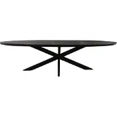 Starfurn Eettafel Brandy Black | 240 cm | Ovaal