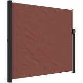 vidaXL Windscherm uittrekbaar 180x600 cm bruin