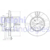 Delphi BG2434 Remschijf