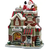 Lemax The Santa Shop 17x23x28 cm Kersthuisje