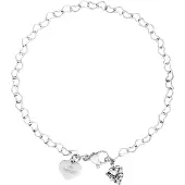 Purelei Armband 'Endless Love' zilver / transparant