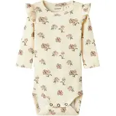 Lil´ Atelier Rompertje/body 'NBFGavo' chamois / lichtblauw / groen / mauve