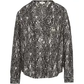 s.Oliver Blouse grijs / lichtgrijs / zwart