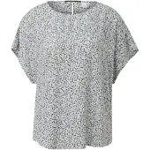 s.Oliver Blouse blauw / antraciet / wit