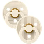 BIBS Studio Colour 2 Pack Pin - Ivory Vanilla Mix | +0 maanden 1 St Fopspeenketting