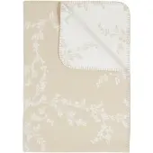 Meyco Baby Branches wiegdeken - geweven - sand - 75x100cm - 1.0 TOG