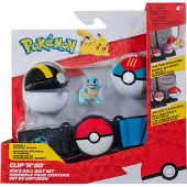 Pokémon Clip N Go Riem Squirtle Pkw3648, figuur, meerkleurig. Meerkleurig, one size