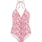 LASCANA Badpak beige / groen / lila / pink / rood / wit