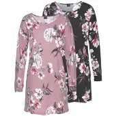 Vivance Nachthemd met bloemenprint (Set van 2) | Maat 40/42