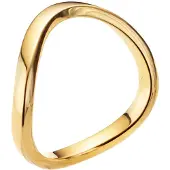 Elli - Ring - Dames Stapel Basis Golf Filigraan Goudkleurig - Dames