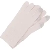 CASH-MERE.CH Vingerhandschoenen grijs / wit