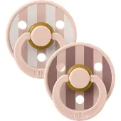 BIBS - Pacifier Studio Colour 2 PACK Block Latex - Blush Mix - Size 1