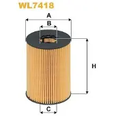 WIX FILTERS WL7418 Oliefilter