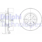 Delphi BG2496 Remschijf
