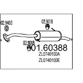 MTS 01.60388 Einddemper