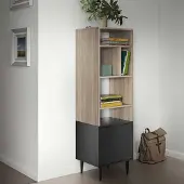 Temahome Boekenkast Horizon klein - eik/zwart