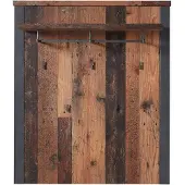 Emob Wandkapstok Carthago 94cm met hoedenplank - oude eik/antraciet