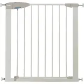 Munchkin Lindam Traphekje zonder boren - Sure Shut Porte - Veiligheidshek - klembevestiging - metalen traphek - 75-82cm verlengbaar tot 138cm - Wit