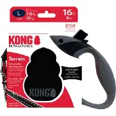 Kong rollijn voor hond terrain zwart 5 mtr tot 50 kg