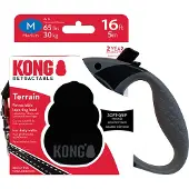 Kong rollijn voor hond terrain zwart 5 mtr tot 30 kg