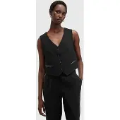 AllSaints Atlas Krys Waistcoat Black Size: 8 | Vests Outlet | Dames | Zwart
