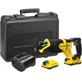 Stanley SFMCS300D2K-QW Fatmax V20 18V Reciprozaag Met 2x 2.0ah Accu's En Koffer