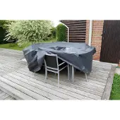 Nature - Tuinmeubelhoes - Beschermhoes voor tafel (rond) - H90 x Ø325cm