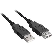 Sharkoon 4044951015429 Kabel USB 2.0 Verlängerung 3,0m schwarz