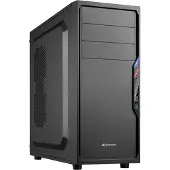Sharkoon PC behuizing - - VS4-V - Midi toren - ATX - USB/Audio - Zwart