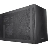 Silverstone SST-SG17B Micro-ATX Mini ITX behuizing - zwart - Kubusvormige behuizing - ATX