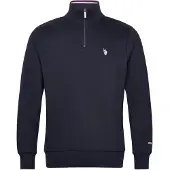 U.S. POLO ASSN. Trui 'UMKurt' saffier / bloedrood / wit