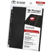 Ultimate Guard UGD010404 - 18-Pocket Side-Loading Pages (10), schwarz