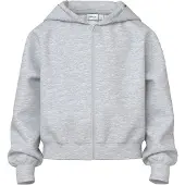Name it Sweatvest lichtgrijs