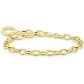 Thomas Sabo Armband 925 sterling zilver Zilver 17 Goud 32023681