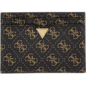 GUESS Kaarthouder Card Holder Brown Logo Zwart