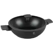 Berlinger Haus Titanium Wok met Deksel 30cm - Antraciet