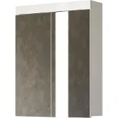Trendteam badkamerspiegelkast Amanda, wit, melamine/hoogglanzend, diepte 17 cm, afmetingen 60 x 77 x 17 cm