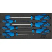 Gedore 1500 CT1-2163 TXB 3-C 6 Delige Beveiligde Torx Schroevendraaierset In 1/3 CT Module