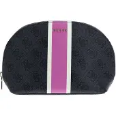 GUESS toilettas met logoprint antraciet/fuchsia female