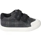 Vertbaudet Textielen sneakers met klittenband voor baby grijs, geruit