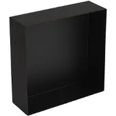 Plieger Inbox Inbouwnis - Opbouwnis - RVS - 30x30x10 cm - Matzwart