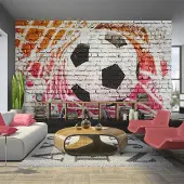 Karo-art Fotobehang - Straatvoetbal
