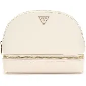 GUESS Utensil zak Dome Cosmetic Pouch Cream Crème