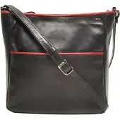 Berba Schoudertas Soft Zwart-Rood