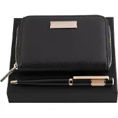 HUGO BOSS Schrijfmappen Vivid Writing Set Black Zwart